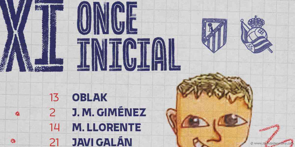 Confirmado el once del Atlético ante la Real, sin Griezmann