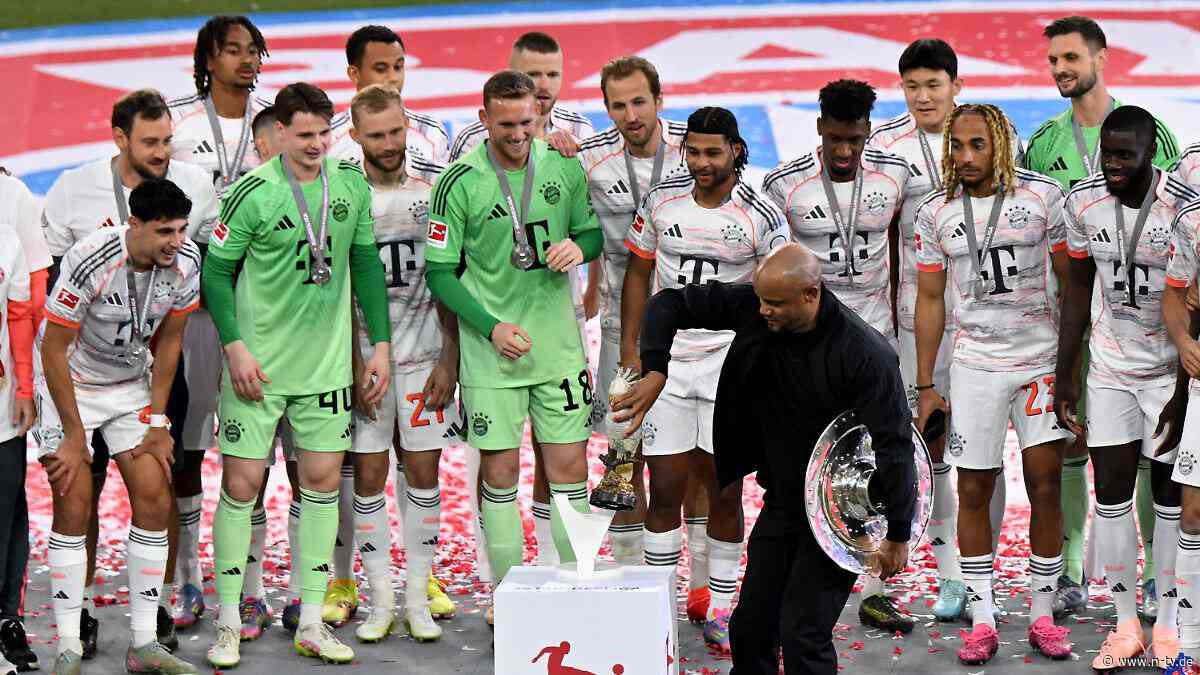 Was? Woher? Warum? Und wie?: Kompany überrascht mit "Stargast" bei Bayern-Meisterfeier