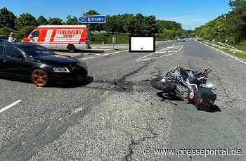 LPI-EF: Motorradfahrer schwerverletzt