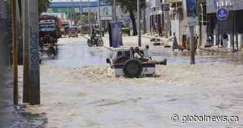 At least seven people die as heavy rains leave waist-high floodwaters in Somalia’s capital