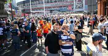 English rugby fans just took over Cardiff city centre in strange scene that's here to stay