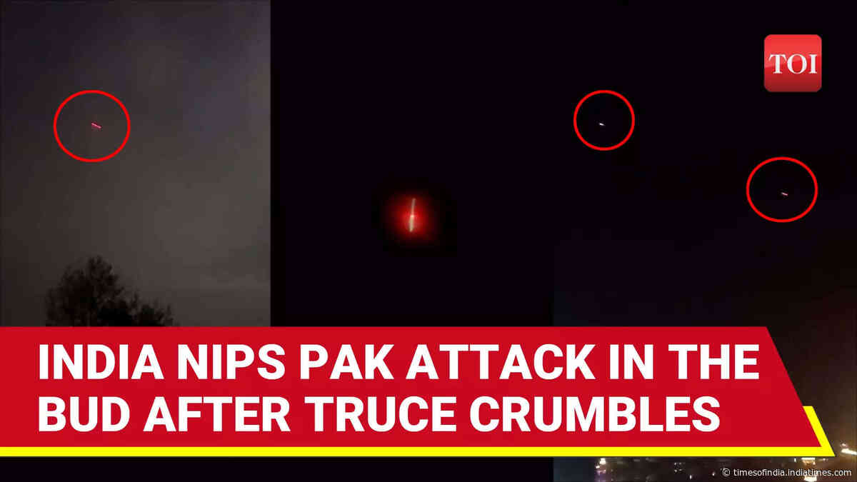 On Cam: India's Counter-grid In Action, Red Streaks As Pak Drones Bite Dust Across J&K, Kutch