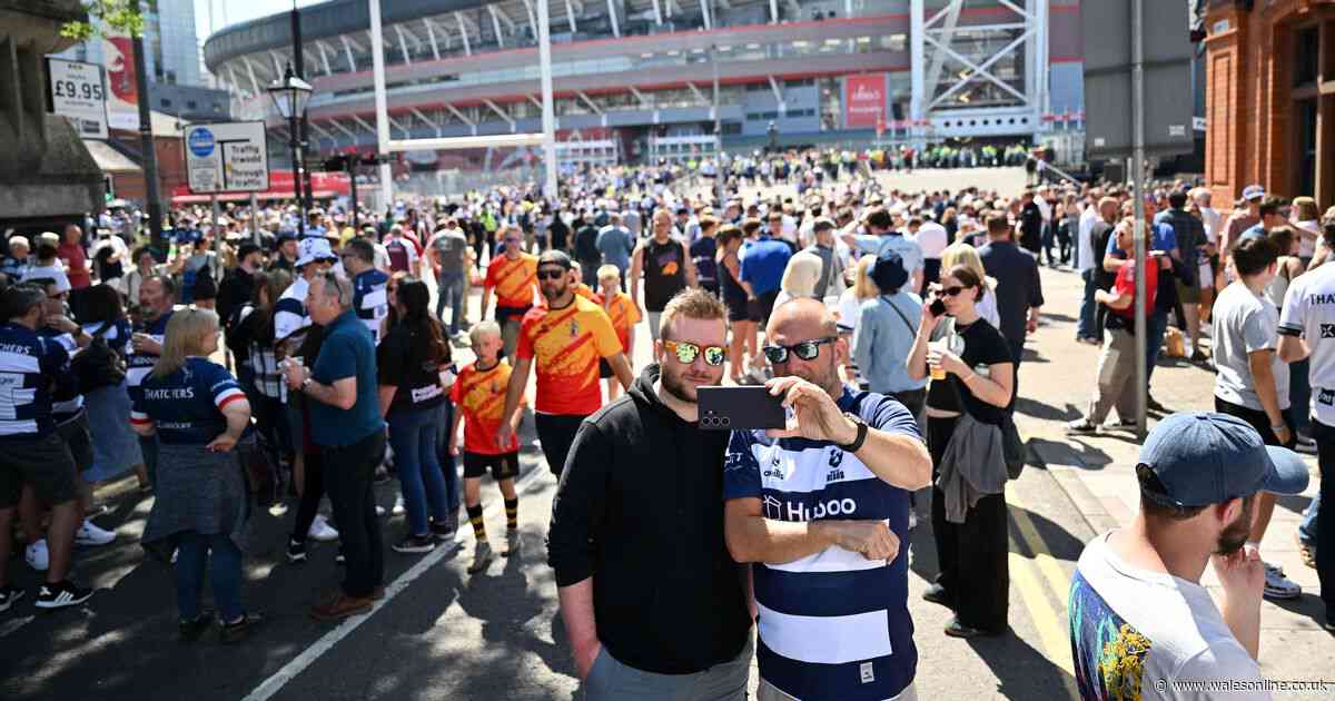 English rugby fans just took over Cardiff city centre in strange scene that's here to stay