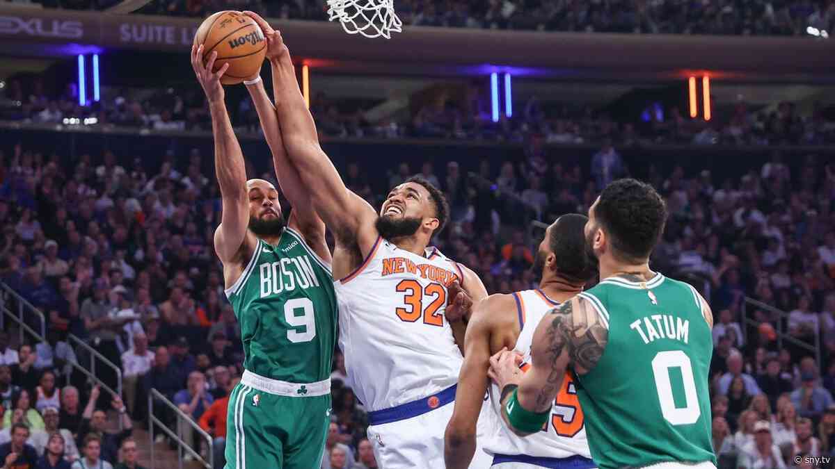Knicks unable to stop Celtics&#39; three-point barrage in 115-93 Game 3 loss