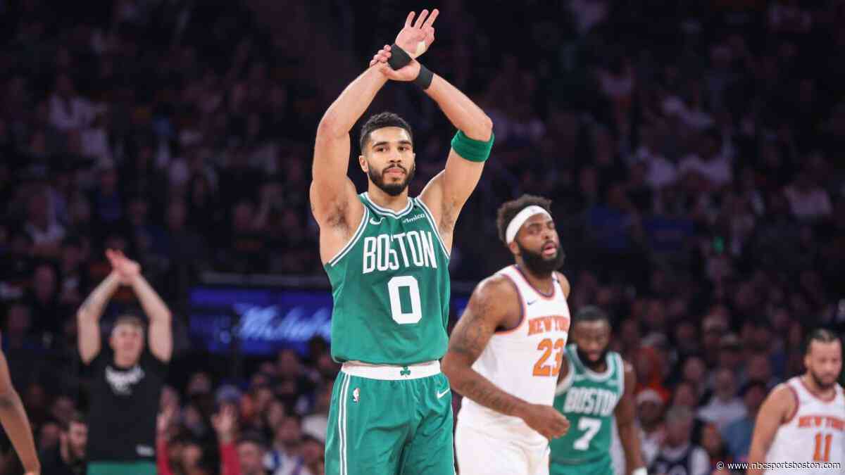 Tatum passes Kobe with impressive milestone in Game 3 rout of Knicks
