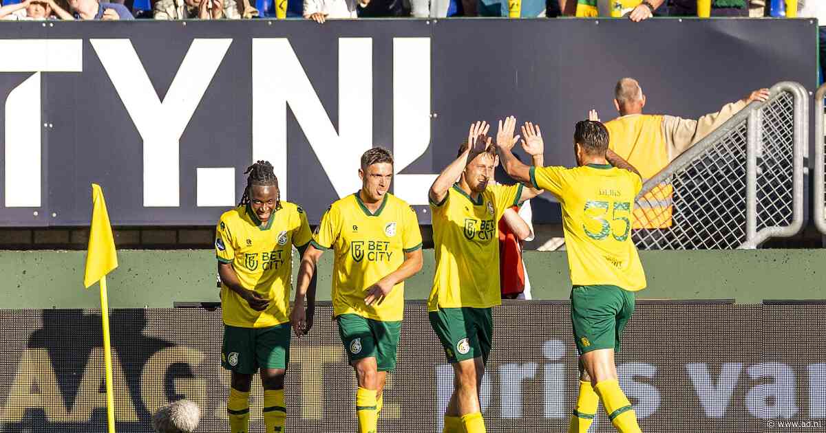 Fortuna Sittard wint na blunder in NAC-verdediging en mag dromen van Europees voetbal