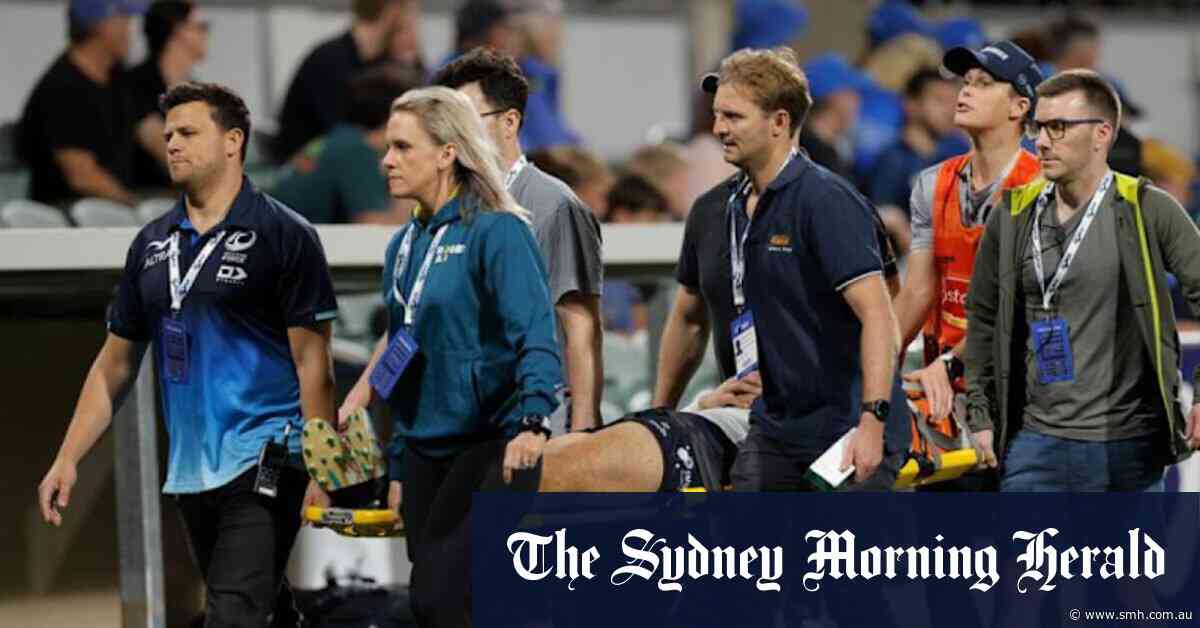Brumbies win Super derby in Perth but Lolesio stretchered off with spinal injury