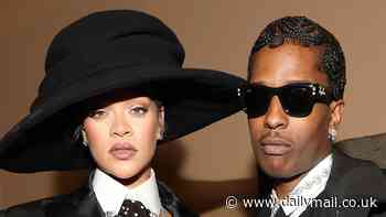 A$AP Rocky comments on Rihanna's 'forehead' while showing off massive diamond accessory that resembles her