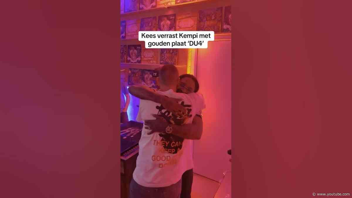 Kees verrast Kempi met een DU4 gouden plaat