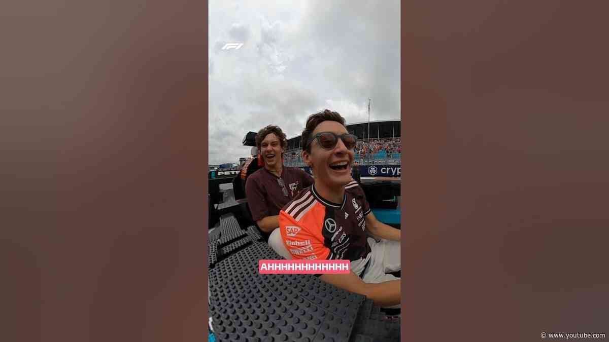 George Russell & Kimi Antonelli's CHAOTIC LEGO F1 Race 😂
