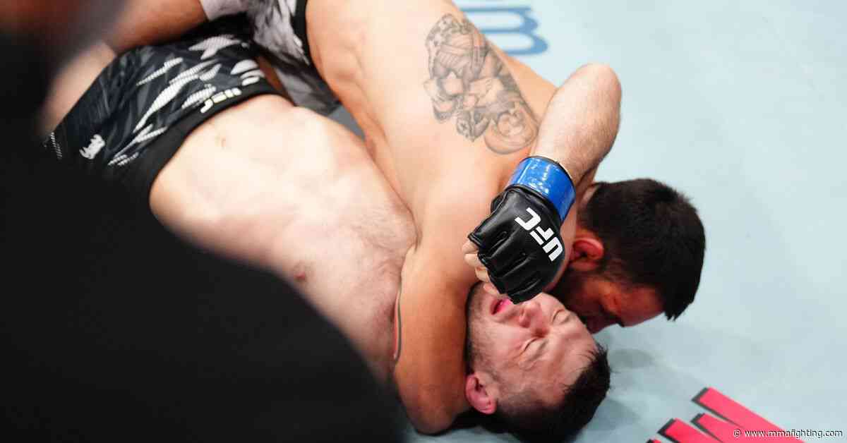 UFC 315 results: Benoit Saint Denis snatches nasty arm triangle choke to tap out Kyle Prepolec