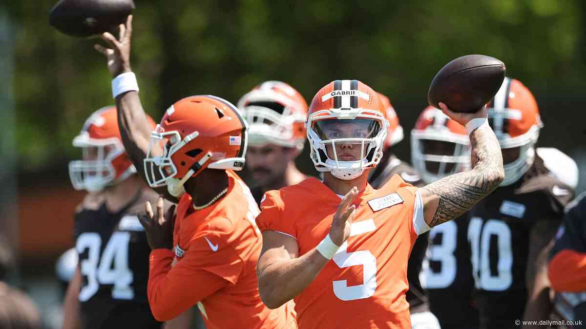 Cleveland Browns reporter caught on camera brutally trolling new rookie quarterback Dillon Gabriel
