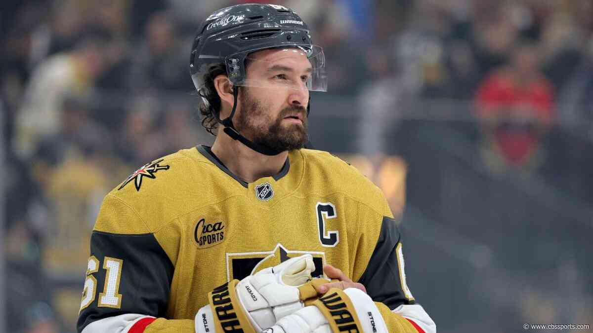 Golden Knights' Mark Stone exits Game 3 vs. Oilers after collision with Corey Perry
