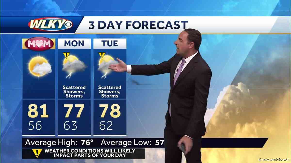 Nice Mother's Day then rain returns Monday & Tuesday