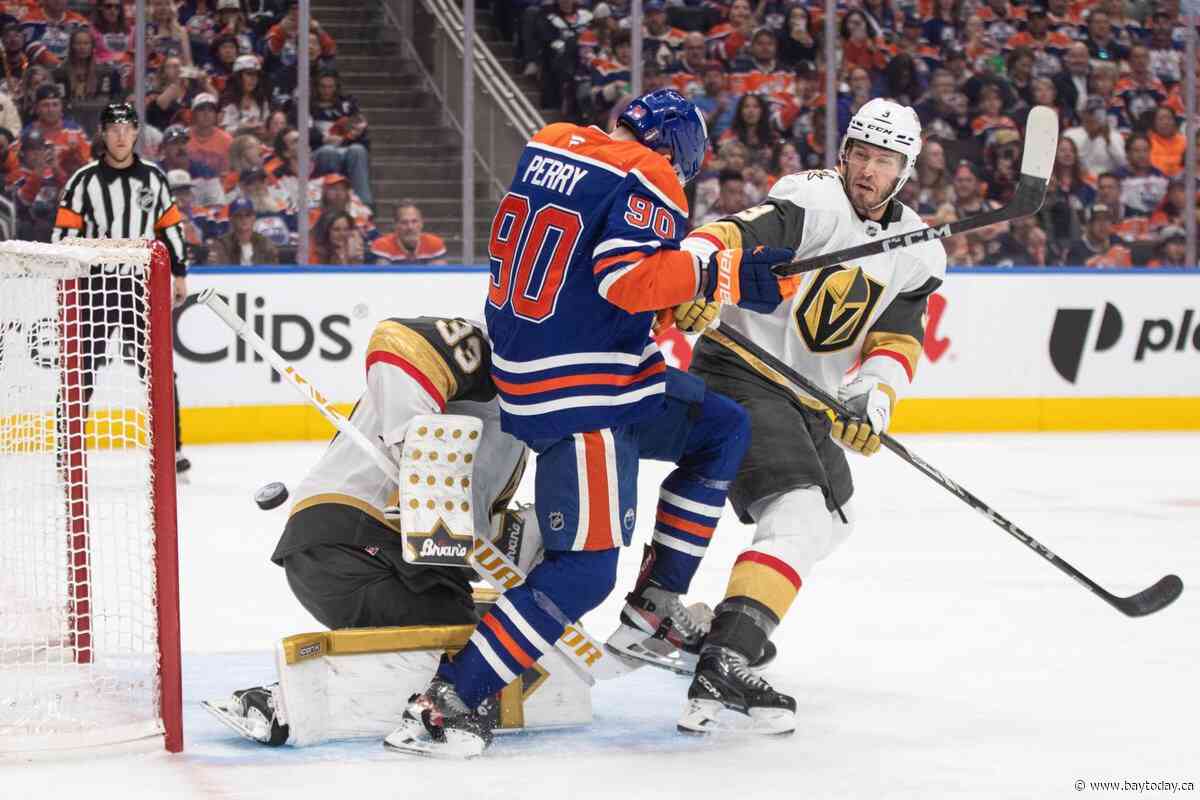 Golden Knights beat the buzzer to stun Oilers 4-3, trim series deficit to 2-1
