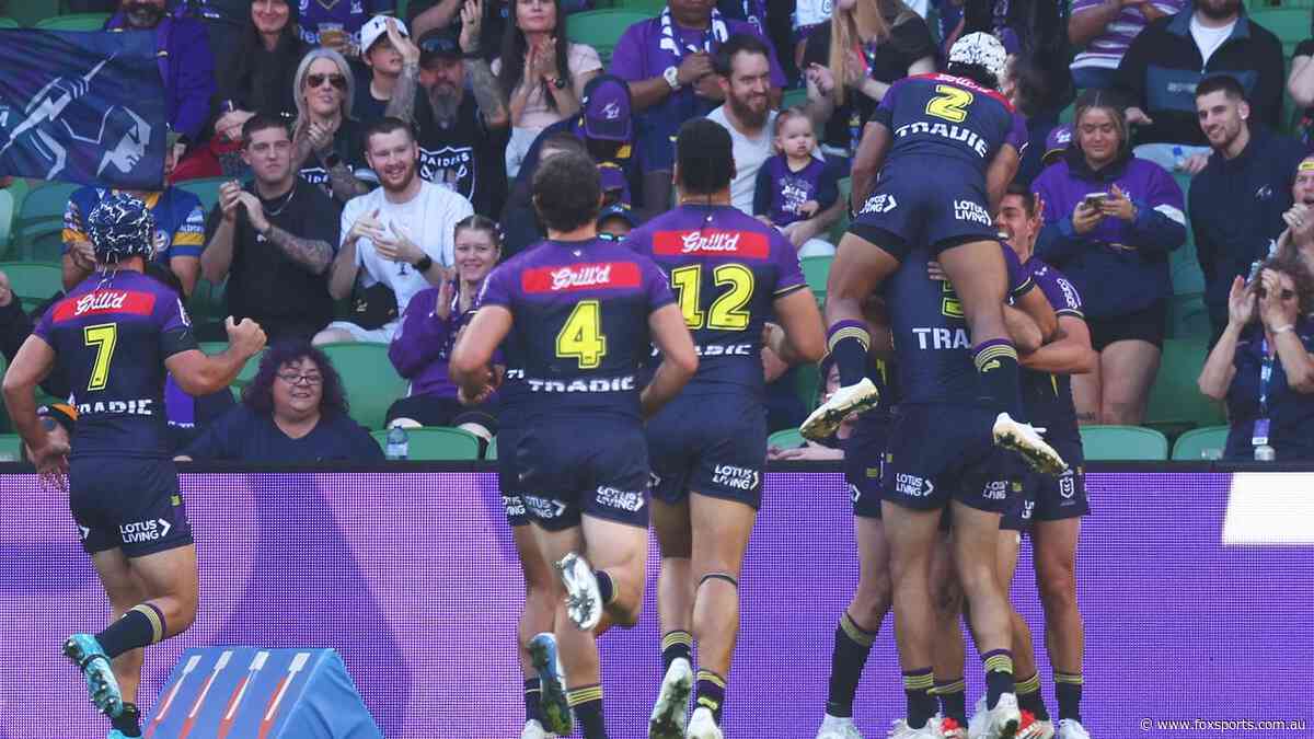 LIVE NRL: ‘He’s everywhere’ — Paps’ magic hat-trick as Storm dominate Tigers in rout