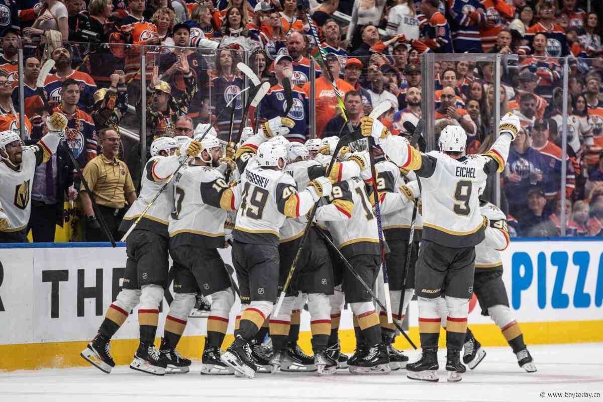 NHL playoffs: Smith's last-second goal lifts Vegas over Edmonton 4-3 in Game 3