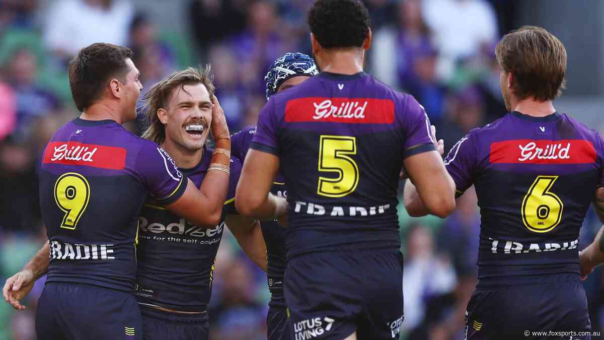 LIVE NRL: ‘He’s everywhere’ — Paps’ magic FOUR-try blitz as Storm put 50 on Tigers