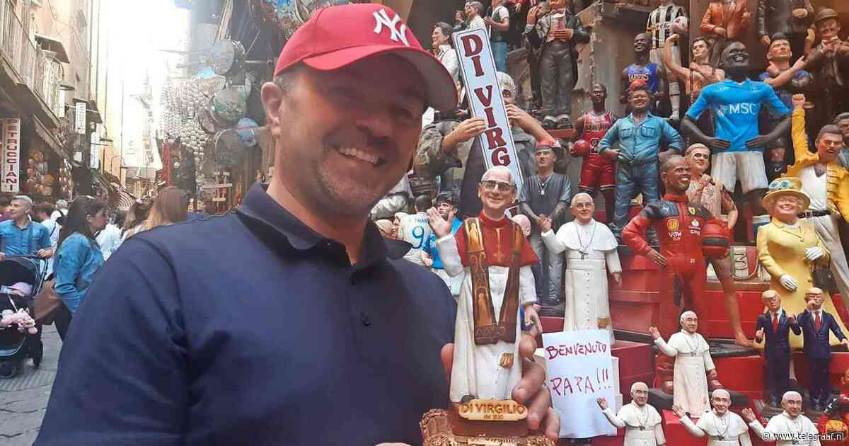 Napolitanen troeven Rome af en trekken masaal kopers voor eerste beeldjes van Leo XIV: ’Amerikaan bestelde er meteen 25’