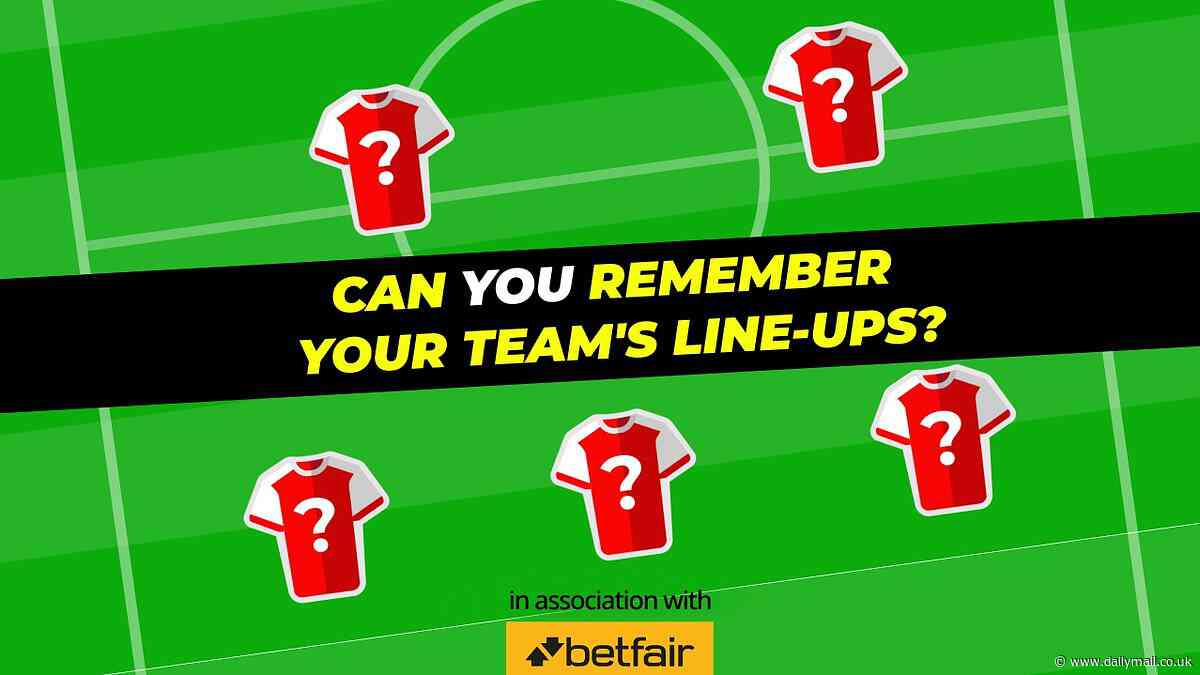 PLAY TEAMSHEET: Can YOU name the Arsenal side that lost 1-0 to Liverpool in April 1995? Or pick YOUR team and guess their starting XI