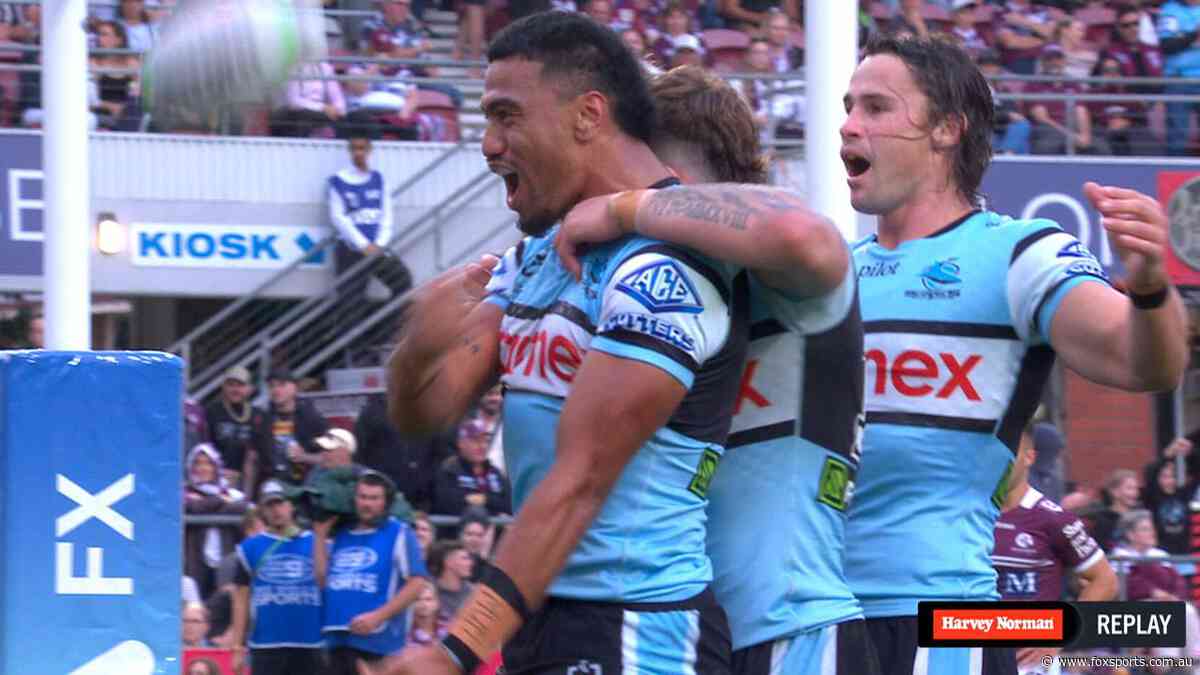 LIVE NRL: Moment of brilliance from Hynes as Sharks dominate Manly early