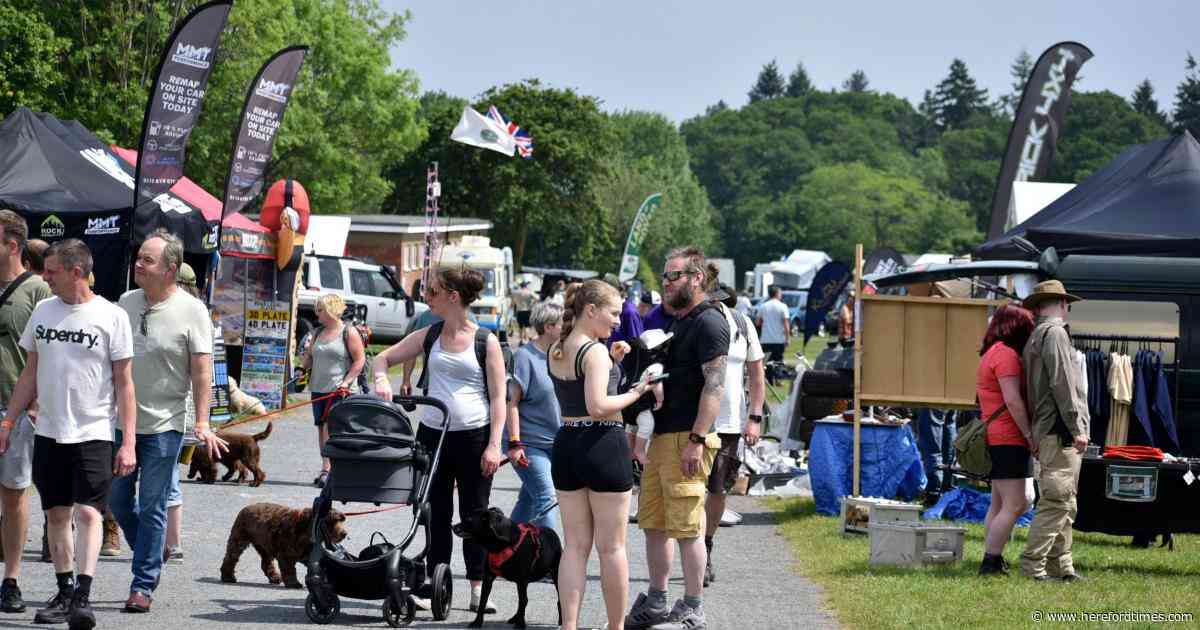 Land Rover event with live music and falconry display
