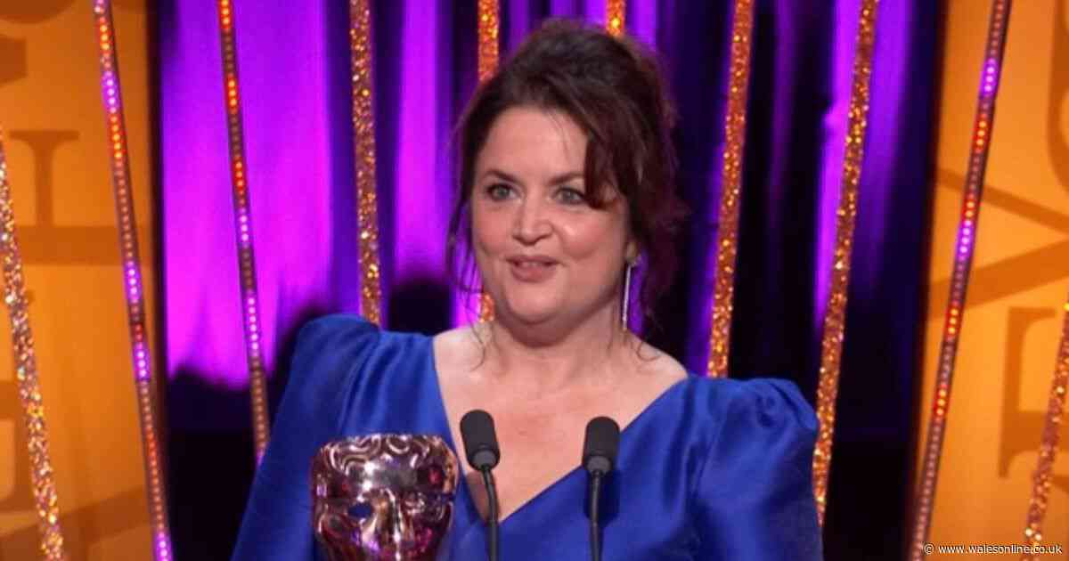 Ruth Jones leaves James Corden in tears after emotional BAFTA TV Awards speech