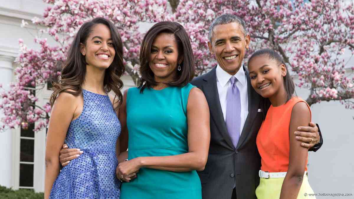 Michelle Obama appears in photo with daughters Malia and Sasha to mark bittersweet day