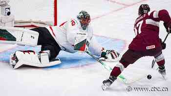 Retiring Fleury makes several trademark acrobatic saves for Canada in rout of Latvia