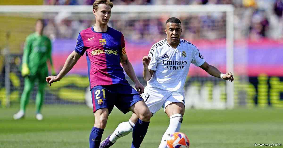Lachende Barça-aanvoerder De Jong door schade en schande wijs: ’Beetje zelfde als met Ajax in 2019’