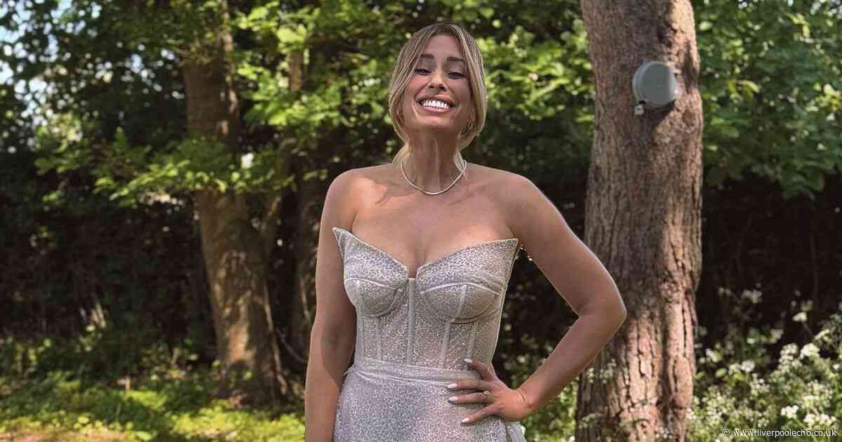 Stacey Solomon wears her wedding dress to TV BAFTAs as she says 'it makes me so sad'