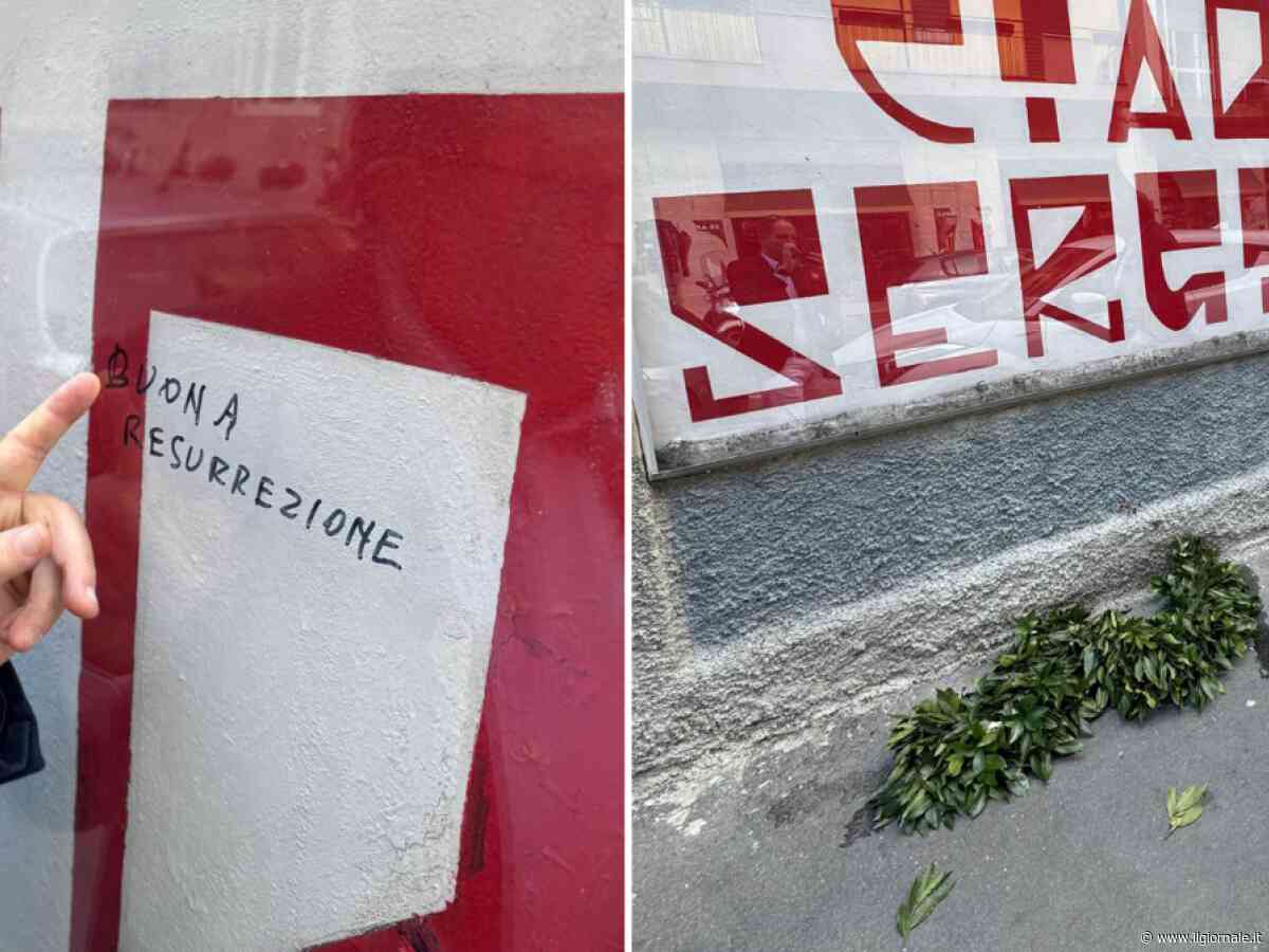 "Buona resurrezione". L'ennesimo oltraggio a Ramelli: rubata la corona di fiori