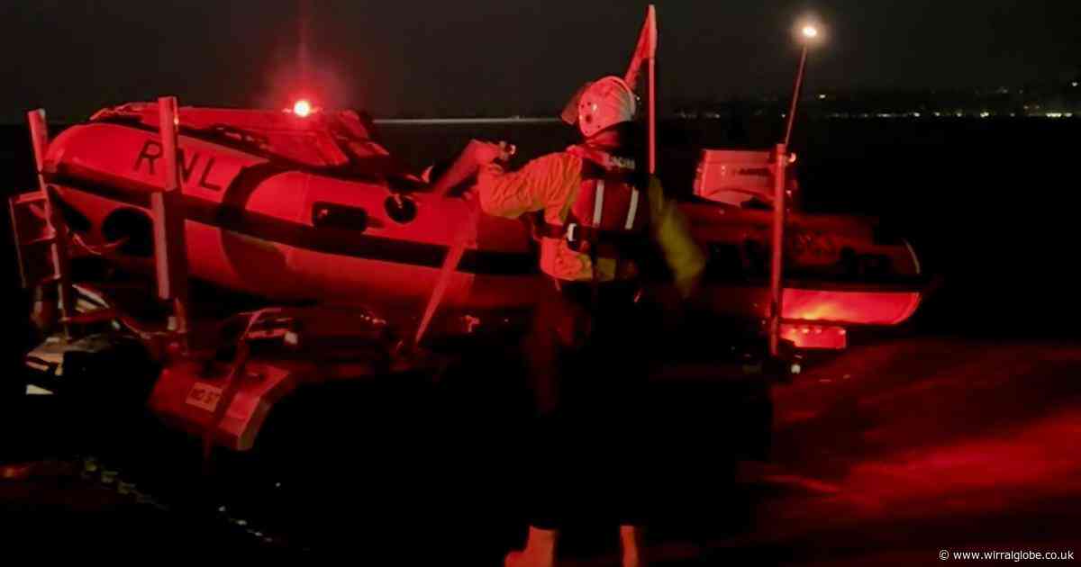 Lifeboat launched amid fears that man's inflatable boat was stranded in River Dee