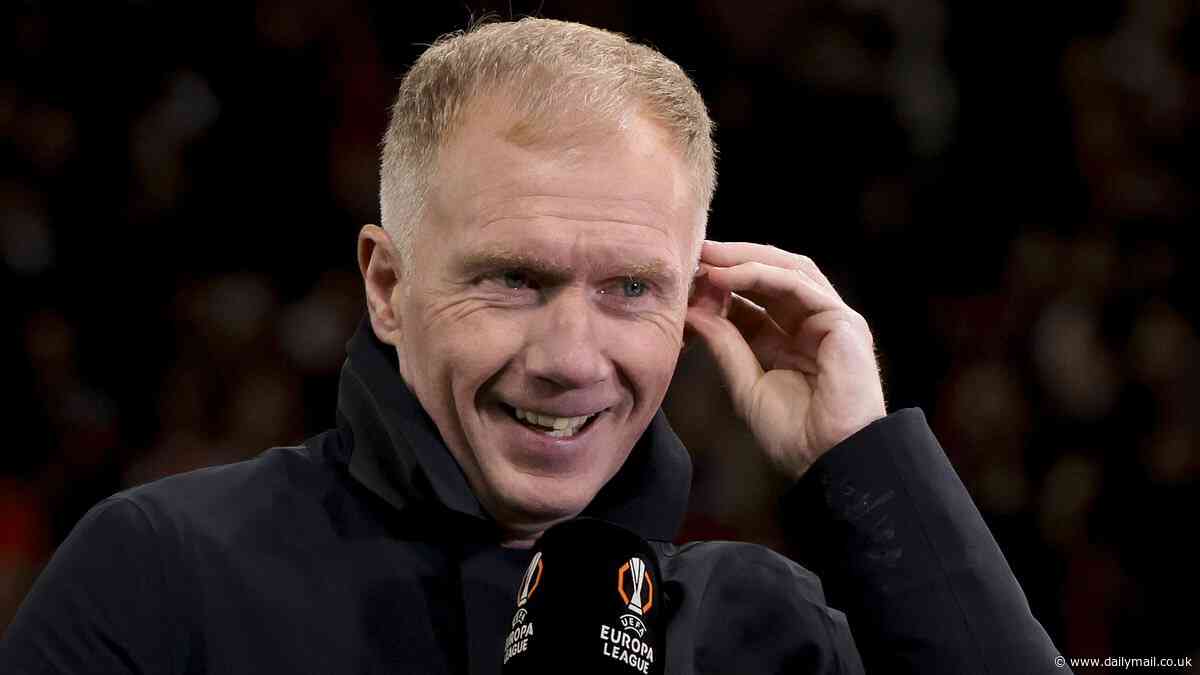 Paul Scholes thinks Tottenham are the 'favourites' to win the Europa League but reveals why he is backing Man United... although he feels Ruben Amorim is playing a 'risky' game