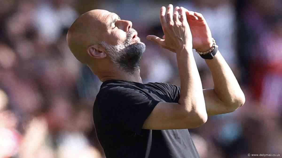 The key signs that point to uncertainty in Pep Guardiola's mind after Man City were served shock reality check at Southampton, writes JACK GAUGHAN
