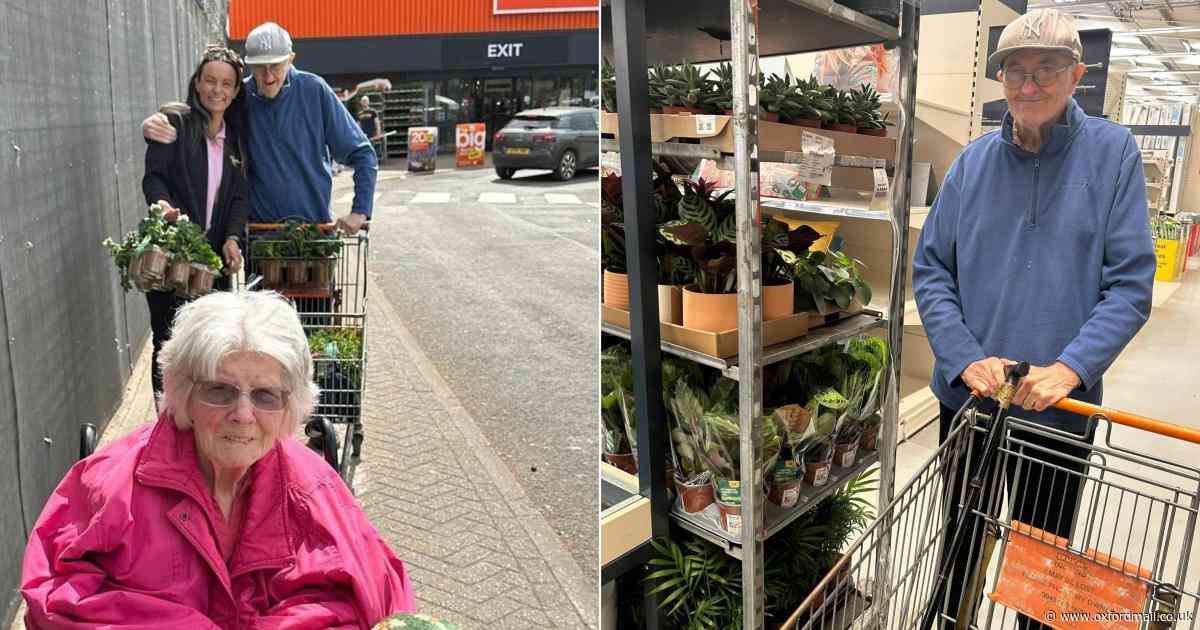 Care home residents have 'fantastic' day shopping for plants