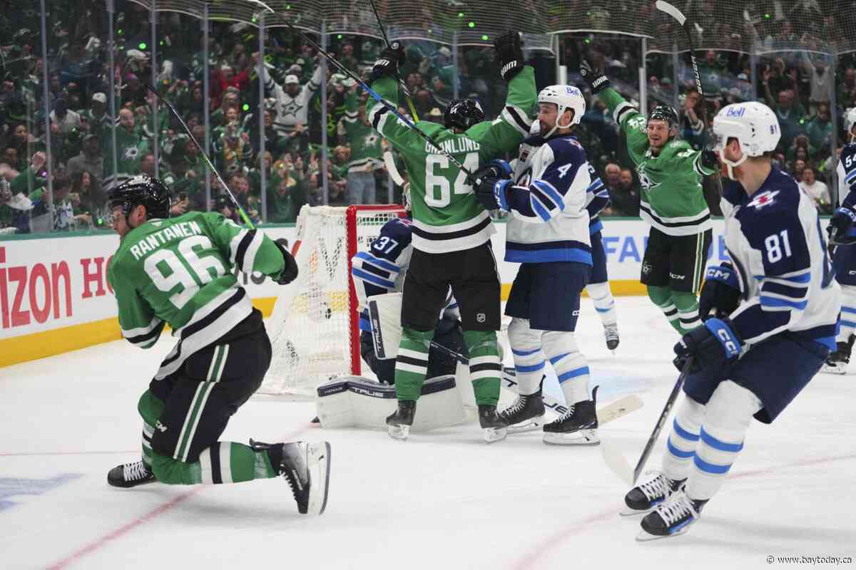 Rantanen nets goal and two assists as Stars ground Jets 5-2 to grab 2-1 series lead