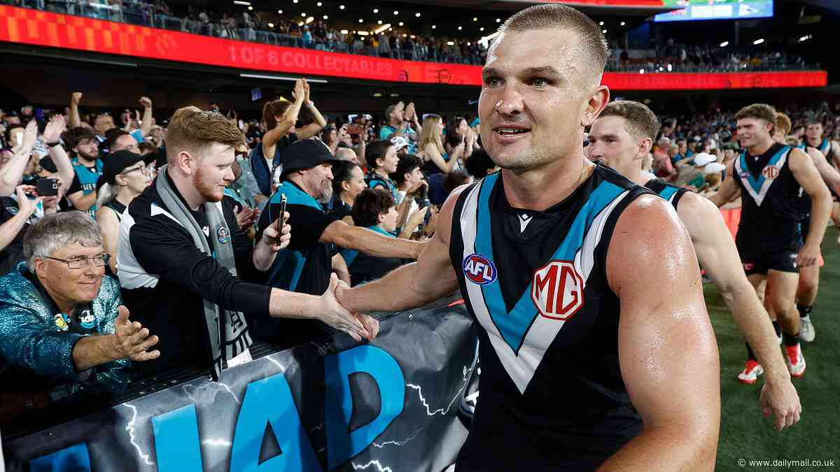 Port Adelaide AFL star Ollie Wines makes a huge announcement on his personal life in heartwarming double reveal