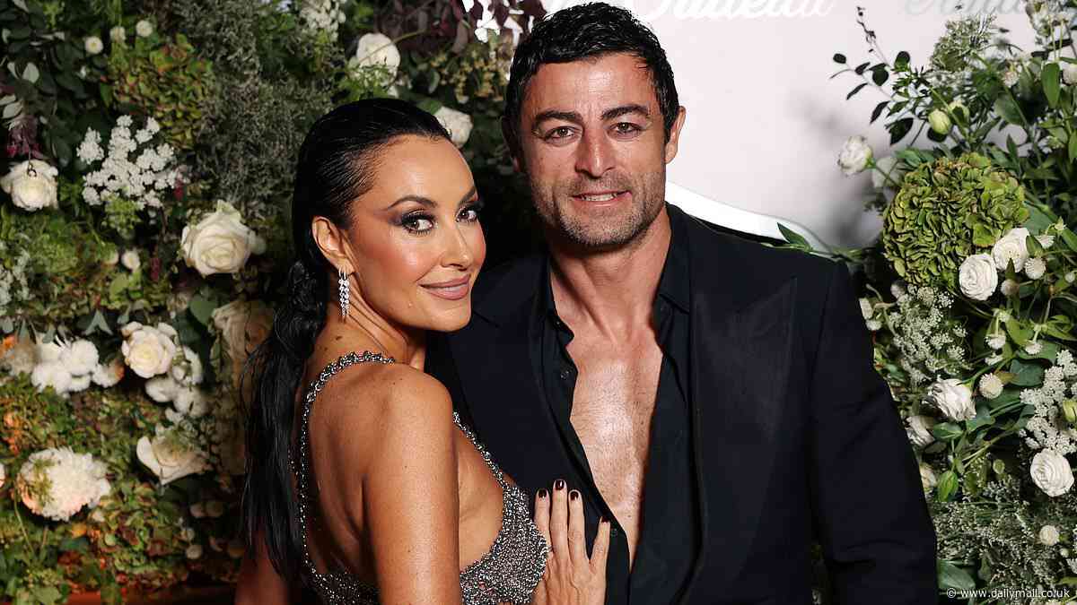 Can you spot footy great Anthony Minichiello's VERY bold new look as he steps out with his TV star wife Terry Biviano at A-list party?