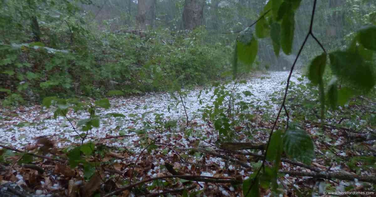 Hail and flooding warning as weather warning issued for county