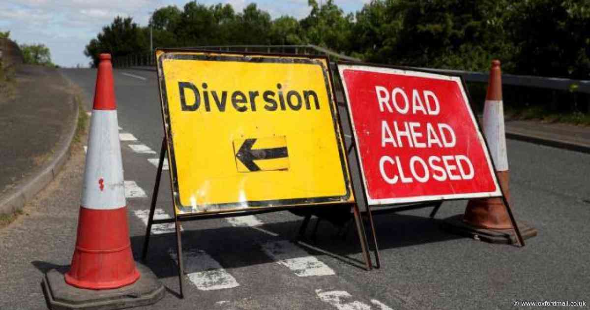 Diversion route for drivers after major road closure on M40