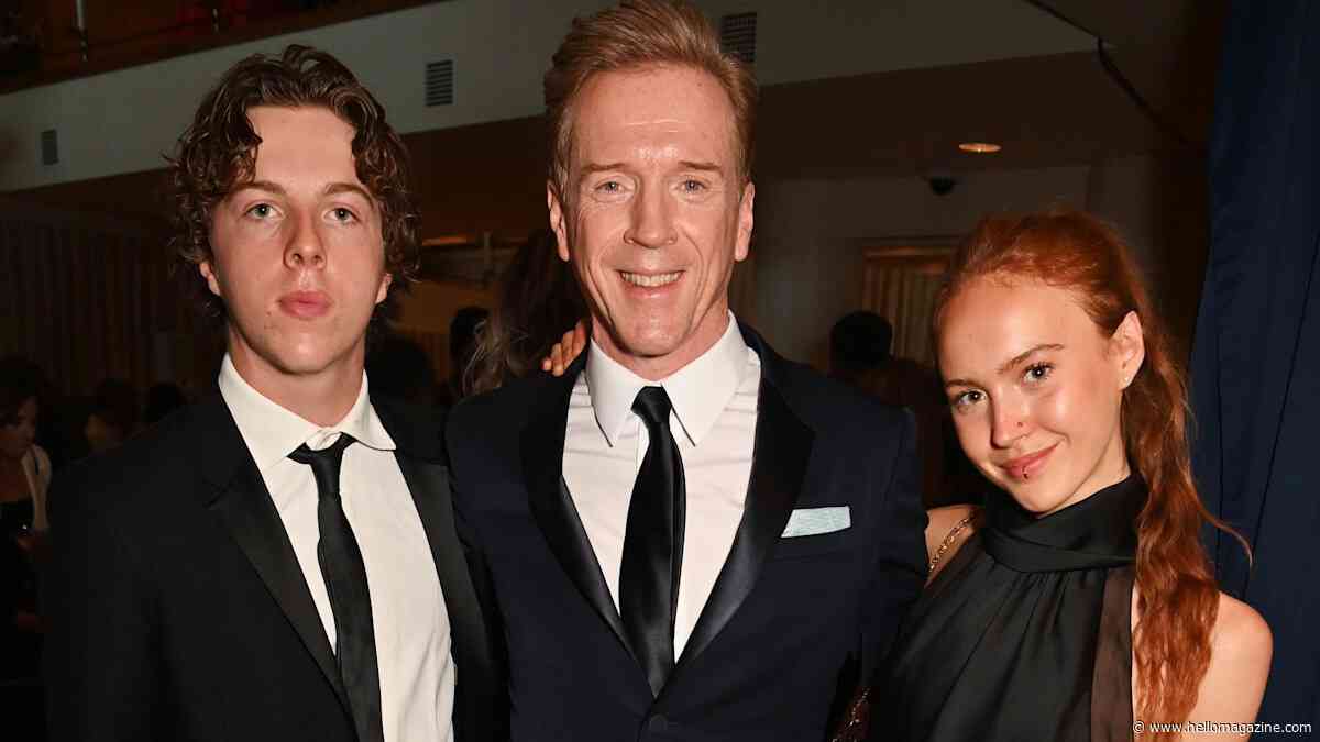 Damian Lewis makes very rare appearance with kids shared with late wife Helen McCrory