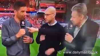 The awkward moment Man United legend Peter Schmeichel questions ex-Liverpool star David James' Hillsborough remembrance badge