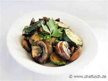 Zucchini-Champignon-Pfanne