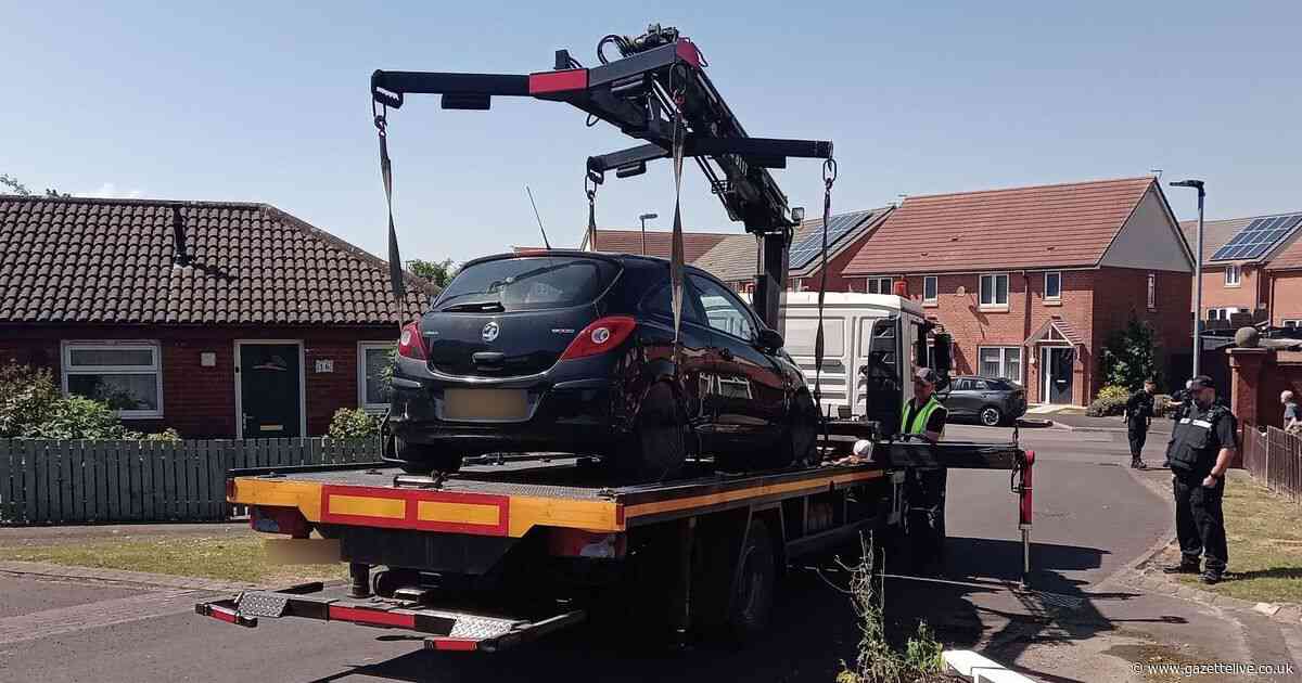 Six cars without tax seized to be crushed from one area of Middlesbrough