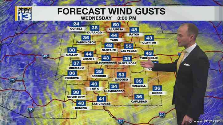 Windy weather continues into Wednesday