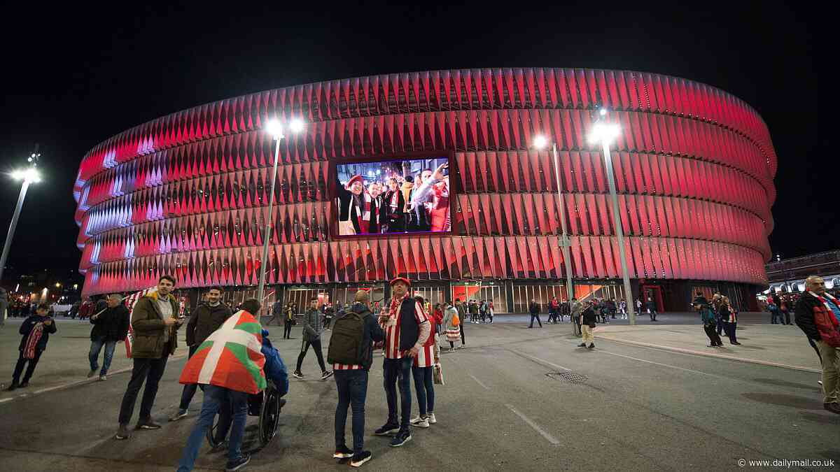 Man United and Spurs fans face more travel chaos as major Bilbao station is CLOSED on day of the Europa League final