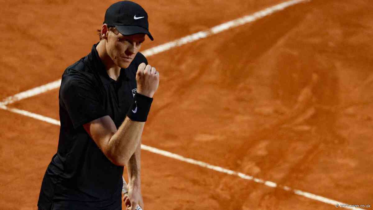 Sinner passes Italian Open test vs. Cerundolo
