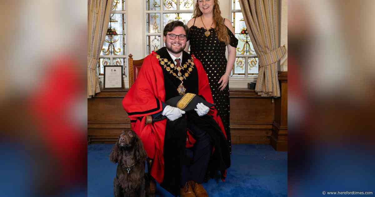 Mantle passed to 'Hereford's youngest ever mayor'