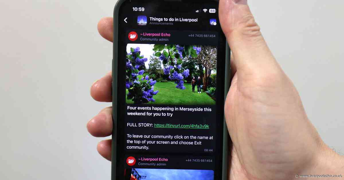 Join our WhatsApp community to find out what's going on in Liverpool